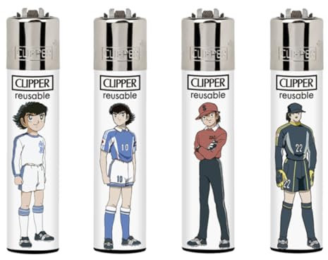 Lot de 4 Briquet Clipper Olive et Tom Collection 1