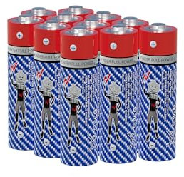 Wonder Full Energy - Piles Alcalines AA/LR6 1.5V - Pack de 11 Piles Longue Durée - Haute Fiabilité, 0% Plastique - Idéales pour Télécommandes, Jouets, Lampes de Poche, Radios, Appareils Quotidiens