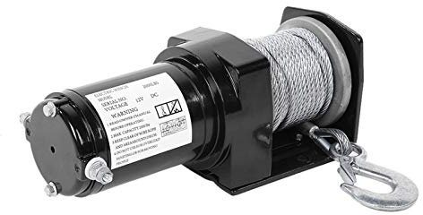 12-V-Elektro-Wi mit Fernbedienung, 2000-Pfund-Wi-Kit für LKW-Kabel, Seil Im Lieferumfang Enthalten, Ideal Zum Einfachen An- und Abschleppen von Elektro-Wi