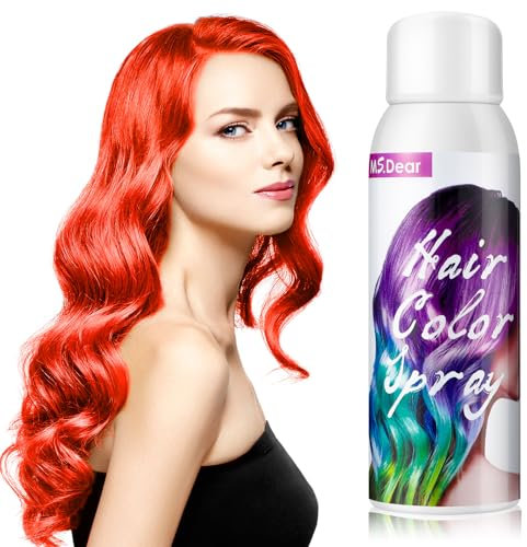 SPERMUOY Laque rouge pour cheveux - Pour adultes - Lavable - Pour filles et adultes - Pour cosplay, Halloween ou carnaval - 100 ml