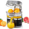 100W Electric Juicer Machine, 500ml Twin Citrus Juice Maker with 18000 RPM Powerful Motor, Easy to Clean and Dishwasher-safe Parts, Fresh Hand Pressed Orange Juice Maker for Whole Fruit