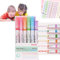 LXCJZY Magic Border Pen,Border Design Highlighter Pens Curve Highlighter Pen Set,Curve Pens Highlighters Markers (Colour-D)