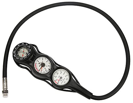 GG-997 TPR Professionelles Leuchttiefenmessgerät Kompass Tauchdruckzubehör für Taucher