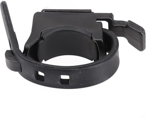 Entgoinggo Adaptador de soporte de luz para bicicleta, soporte de montaje para luz de bicicleta para instalación segura de la lámpara delantera, accesorio de ciclismo negro