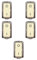 5x Interruttore 0-1 16A bipolare, Modulo bianco, Compatibile Con BTicino Magic, frutti, interruttori, pulsanti, deviatori, dimmer, sensori, PIR, buzzer, Per Placche originali e compatibili