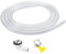 Manguera de corriente , manguera de drenaje para aire acondicionado portátil, kit de manguera de salida de corriente , reemplazo de manguera de desagüe AC con enchufe y cadena de