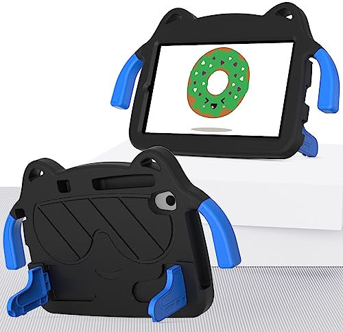 Vergilbungsfreie Tablet-Hülle Kinderhülle kompatibel mit Walmart Onn 8 Zoll Gen 4 2024 Modell 100135923 Tablet-Hülle, leichte, kinderfreundliche, stoßfeste EVA-Schutzhülle, sturzsichere, stoßfeste Sch
