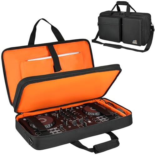 DJ Controller Case Compatible with Pioneer DDJ SR/SR2/RR/DDJ-REV1/Denon MC4000/Numark NV II/Numark Mixtrack 3/Mixstream Pro+/Pro Go/Hercules Inpulse 500/NI Traktor Kontrol S3(23.5 x 13.5 x 2.5 in)