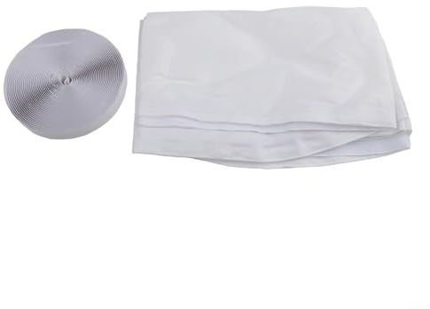 Desiumite Portable Air Conditioner Seal Kit for Single/Dual Hose Units – Thickened Polyester with Silver Coating, Washable at 40°C, Includes For Zip Closure(230cmx2)