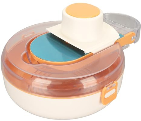 KIMISS Professional Vegetable Cutter Dicer Tool with Container - 9 in 1 Vegetable Chopper Stainless Steel Veggie Chopper Kitchen Gadget - Multifunctional Kitchen for Salad and (Orange)