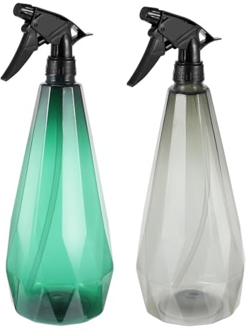 Toddmomy Flacon Pulvérisateur 1L Vide Lot de 2 Vaporisateurs Plastique pour Salon de Coiffure et Jardinage Spray à Brouillard Continu