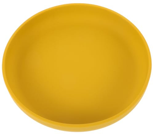 Plato de Silicona Antiderrames con Base de Ventosa, Antideslizante | Plato Persona Mayores, con Reborde Tipo Cuchara, Apto para Comidas en Comedores
