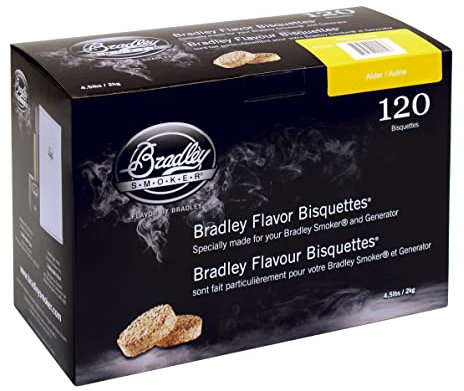 Bradley Alder Flavour Smokers BISQUETTES (Pack of 120)