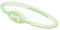 EFX Herren Oval Silikonarmband, grün, 41