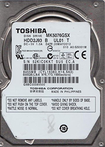 Toshiba 500 GB 2,5 SATA – Festplatten
