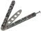 Andux, Zone, coltello a farfalla, per l’allenamento nelle arti marziali, in metallo, CS/HDD08, CS/HDD08, Mimetico