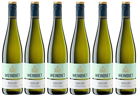 Weinbiet Manufaktur eG Mussbacher Eselshaut Riesling Spätlese fruchtig (6 x 0.75 l)