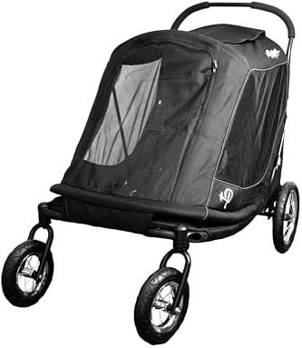 Apollo 3-in-1 Haustier-Kinderwagen | Hundewagen | Leichte abnehmbare klappbare tragbare Haustiertrage Tasche Jogger für mittelgroße und große Hunde und Katzen