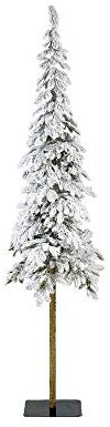 keaming Albero Artificiale Innevato Snowy Alpine cm 180, Apertura Diametro 41cm