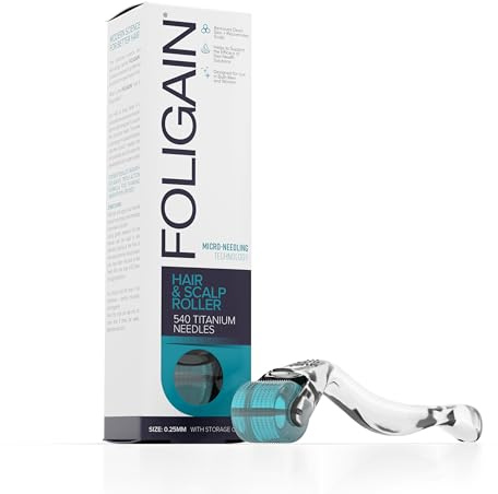 Foligain Haar- und Kopfhaut-Derma-Mikroneedling-Roller, Haarausfall-Behandlung
