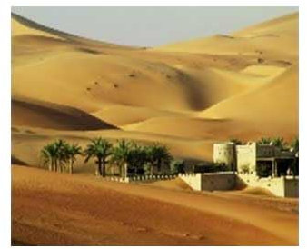 FONDALE in Carta con Paesaggio Deserto 70x50CM per PRESEPE