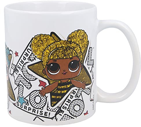 Stor 8412497200085 Keramiktasse in Geschenkbox, 325 ml, Fassungsvermögen, LOL Surprise Rock On