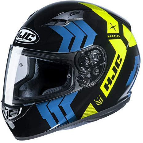 HJC Helmet CS-15 MARTIAL BLACK/BLUE/YELLOW L