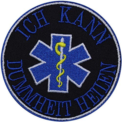 Tactical Morale Patch Ich kann Dummheit heilen Aufbügler taktischer Morale Aufnäher Krankenschwester Bügelbilder Militär Sticker Arzt Applikation für Uniform | 80x80mm