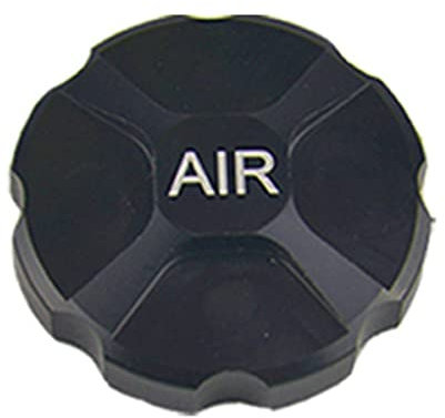 Vrttlkkfe Fahrrad Abdeckung Kappe Legierung Luft DüSen Abdeckung StoßDäMpfung Vorder Tank Deckel Abdeckung,Schwarz