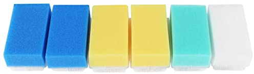 Baby (6 Pieces) Foam Washer with Cradle Cap Brush Body,Hair and Scalp Clean Gentle Baby Sensory Brush Brush Random Color