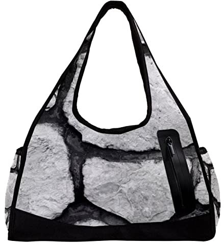 Container Van Reisetasche Sporttasche Schultertasche Übernachtungstasche für Damen Herren, Multi#17, 47x16.5x27cm/18.5x6.5x10.6in, Reisetasche