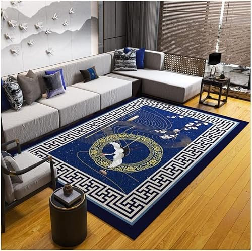 HRTC Teppichheizung Beheizter Teppich im europäischen Stil, Carbon-Kristall, beheizte Fußmatten, großer beheizter Teppich mit Thermostat und Timer für Zuhause Wohnzimmer