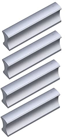 4 Stück Schranktürgriffe Küchengriff Möbelgriff Aluminiumlegierung Schubladengriff Türgriff Küchenschrankgriff Moderne Griff für Schränke Kommode,Möbelbeschläge (Hole distance:32mm)