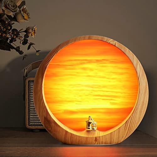 mamre Sunset Lampe - Einzigartige Tischlampe als Geschenkidee für Jahrestag, Valentinstag, Geburtstage - Perfekte Heimdekoration für Frauen und Männer