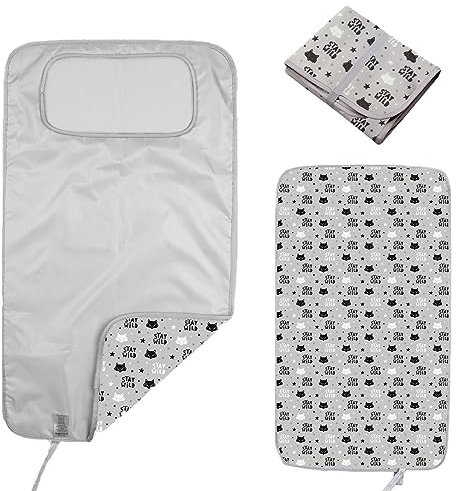 Hamur Home Fasciatoio Portatile Pieghevole Impermeabile 40 X 70 Cm Fasciatoio Riutilizzabile Lavabile In Lavatrice - Neonato Esterno Casa Viaggio Regalo Battesimo Bimbo (Fox)