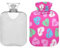 ZZXXB Forever Love Wärmflasche mit Fleece-Bezug, Herz, PVC, 2 Liter