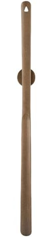 GODARM Chausse-Pied À Long Manche en Bois, Chausse-Pied Magnétique Extra Long, Bâton De Levage De Chaussures en Bois Massif pour Femmes Âgées Et Enceintes (Color : Walnut Color, Size : 75CM)