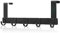 AUXHCYL Over Door Hooks, Stainless Hanger Coat Hook for Towel, Clothes, Bag, Robe, Storage Space Saving for Bathroom, Bedroom, Wardrobe (Black)