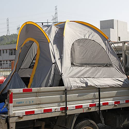 Multifunktional Camping LKW-Bett aus 210D Oxford Tuch, Familie Camping Angelzelt Wasserdichtes Pickup-LKW-Zelt, Tragbares LKW-Bettzelt Campingzelt Reise Autozelt