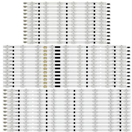 NIBOTT 36 pièces/Kit bandes LED adaptées for SAMSUNG 75 TV UN75F6400 UN75F7100 UN75F6300 UE75F6400 UE75F6470 UE75F6475 UE75F6375 UE75F6300