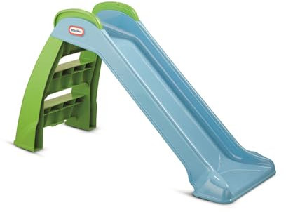 Little Tikes Tobogán - Interior o Exterior - Juguete para Jardín y para Actividades al Aire Libre, Duradero, Estable, Seguro - Azul y Verde, Edad Mayores de 18 Meses