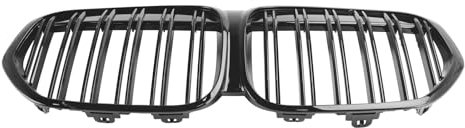 Areyourshop Gloss Black Front Kidney Grille Grill Fit für BMW X1 F48 F49 2019-2021 Dual Slat