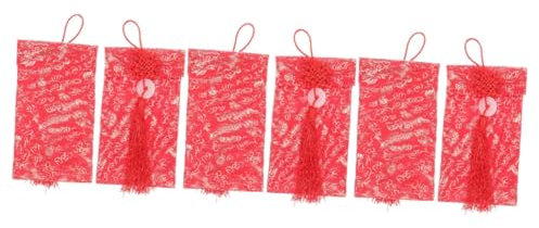 Operitacx 6stücke Chinesische Hochzeitsrote Umschläge Mit Drachenmuster Glücksumschläge Für Geldgeschenke Festtagsartikel Für Hochzeiten Und Neujahrsfeiern