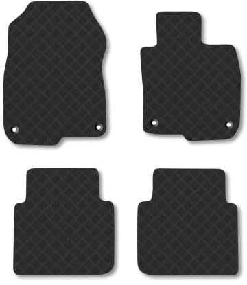 Honda CR-V (2018-2023) 3mm Rubber Car Mats | Tailored Fit Durable Floor Mats Full Coverage Protection Waterproof Accessories Easy Clean Anti Slip Made in the UK