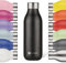 LES ARTISTES Paris A-2375 Bottle'Up 2.0, Thermos 500 ml, Gourde isotherme sans BPA, Réutilisable, Garde au chaud 12h et au froid 24h, Légère, Acier Inoxydable, Design Black Pearl