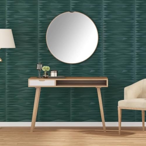 LAPOOH Wandpaneele 24 STK. Grün 50x50 cm XPS 6 m² Stein, Deckenpaneele, Wall Panel, Wandverkleidung, Wandgestaltung, Wanddeko, Dekorative Wandpaneele - 4100084