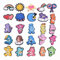 SGERUFZ 25 Pcs Schuh Charms Schuh Charm für Kinder Cartoon Schuh Dekoration PVC Shoe Charms Charm für Kinder Clogs Armband Charms für Kleinkinder Clog Dekor für Bands Bracelet Mädchen und Jungen