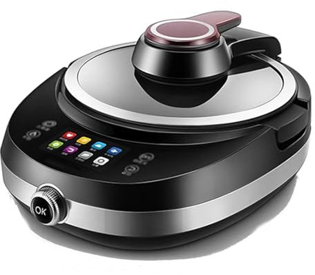 Food Processor 1800W Automatic Cooking Machine 4L Non-stick Inner Pot the Upper Cover Handle can Be Rotated 120° for Home Restaurant 220v