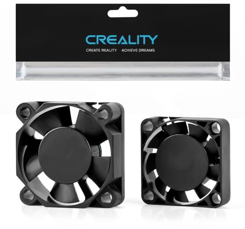 Creality Official K2/K2 Pro/K2 Plus Cooling Fans, Original Axial-tech Fan and Throat Cooling Fan, 3D Printer Extruder Hotend Heat Sink Fan Accessories Kit for K2 Series 3D Printer (2 Pack)