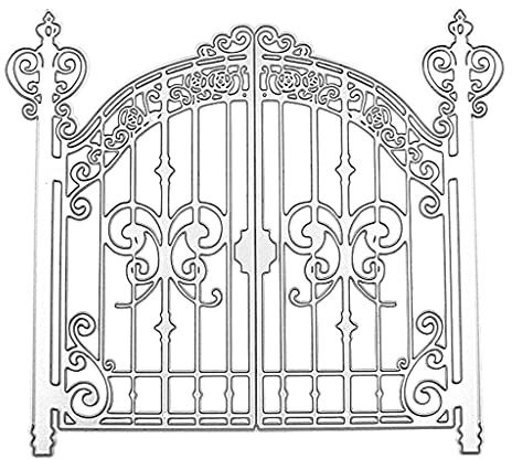 Yjcnelcr Fustelle in metallo per porta d'ingresso, stencil, scrapbooking, album, francobolli